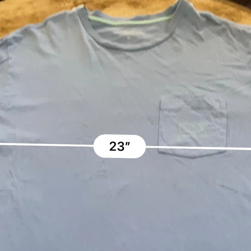 Vineyard Vines Men’s Size XL Light Blue 100% Cotton Long‎ Sleeve Graphic Shirt